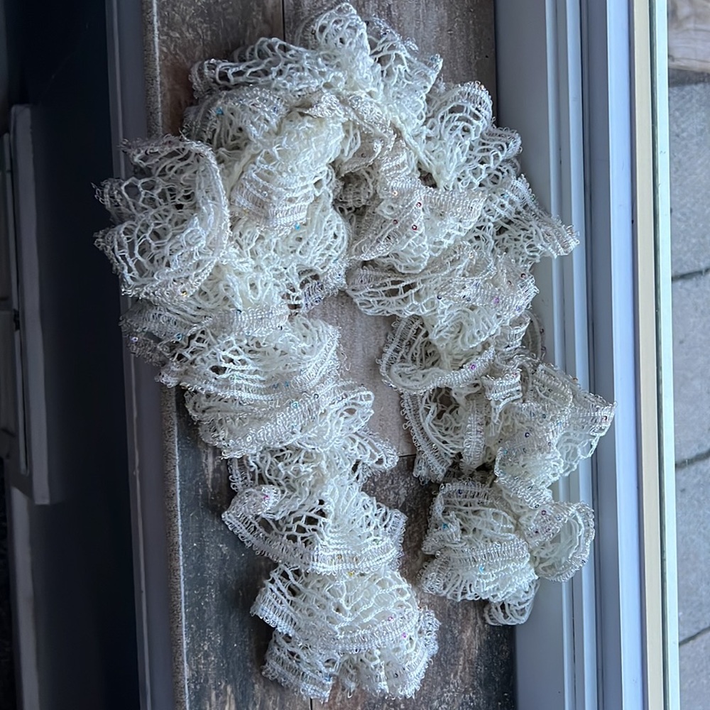 Handmade scarf  with a little sparkle